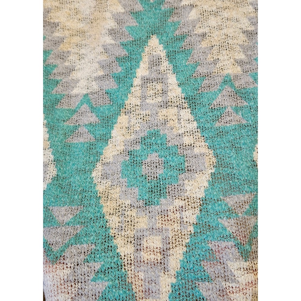 Southwestern Aztec Diamond Pattern Knit Sweater Estimated Size L/XL No Tag - Picture 6 of 6